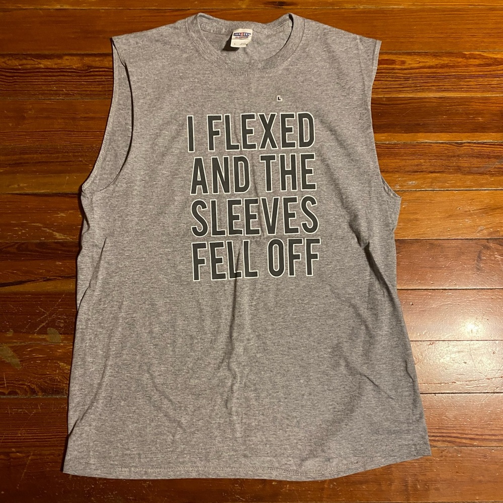 Bodybuilding themed tank top